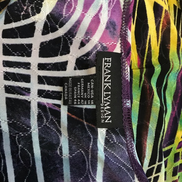 Multi coloured and black top - Picture 4 of 4